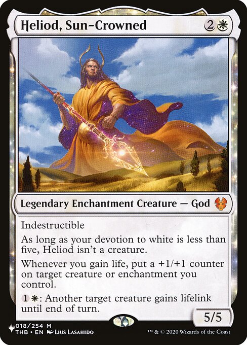 Heliod, Corona Solar — The List