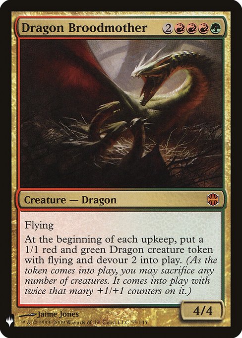 Dragona madre de camada — The List