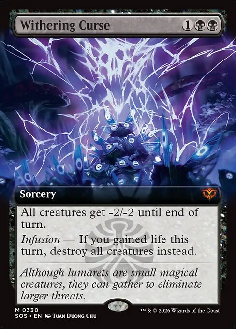 Carta Maldición extenuante — Secrets of Strixhaven · SOS · #330