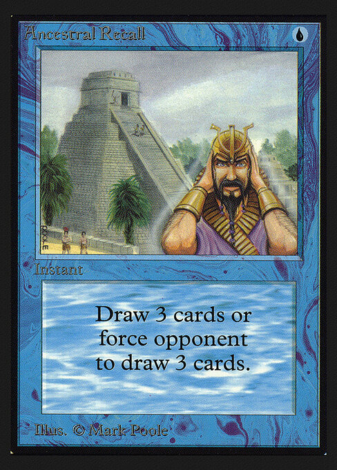 Ancestral Recall — Intl. Collectors' Edition