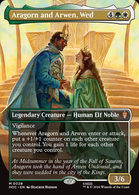 Aragorn y Arwen, desposados — The Hobbit Eternal