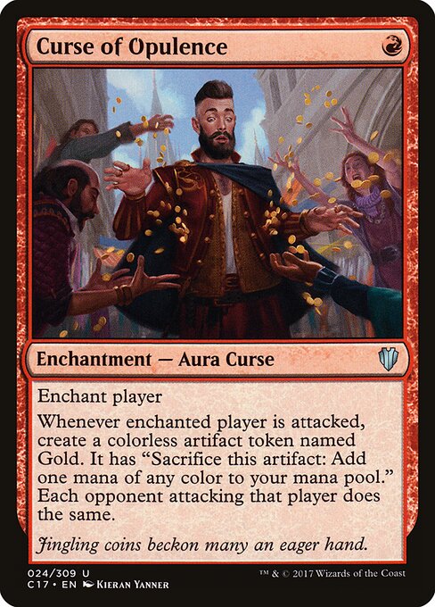Carta Maldición de opulencia — Commander 2017 · C17 · #24