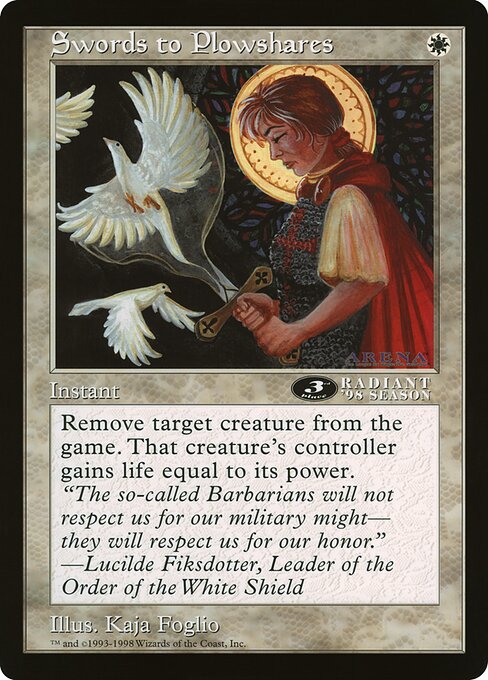 Carta Espadas en guadañas — Oversized League Prizes · OLEP · #44