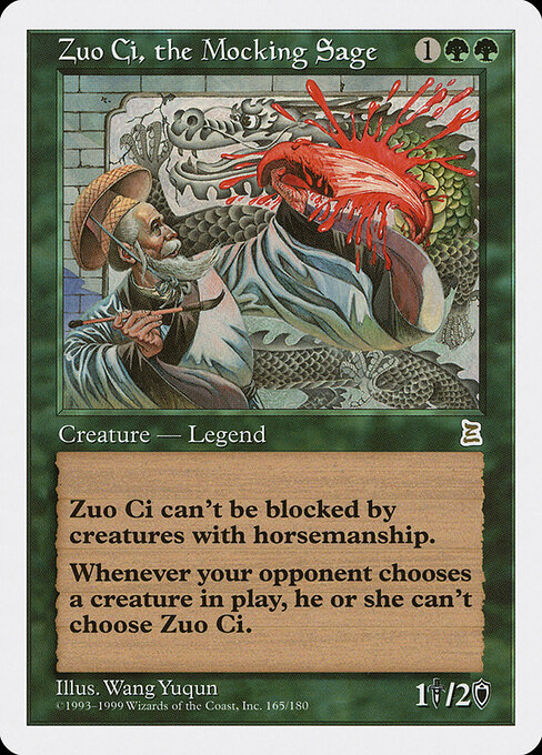 Carta Zuo Ci, the Mocking Sage — Portal Three Kingdoms · PTK · #165