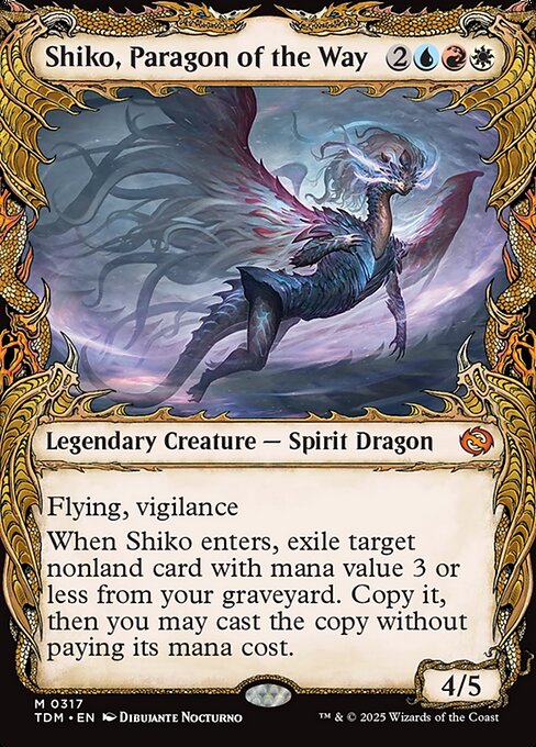 Carta Shiko, paradigma de la sabiduría — Tarkir: Dragonstorm · TDM · #317