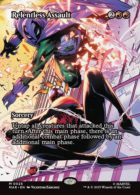 Carta Asalto implacable — Marvel Universe · MAR · #25