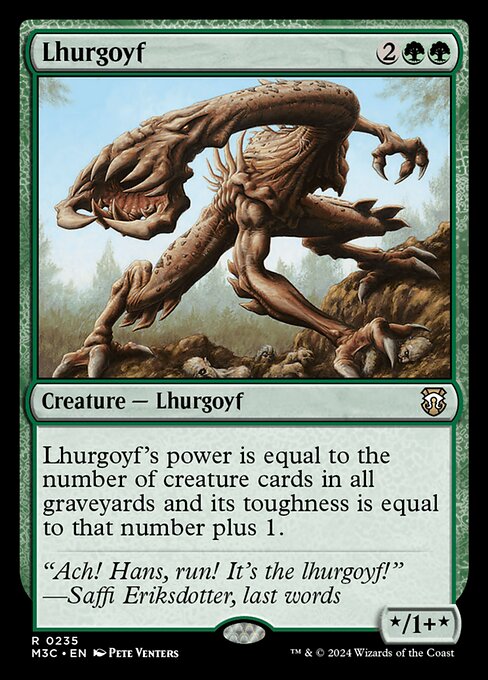 Carta Lhurgoyf — Modern Horizons 3 Commander · M3C · #235