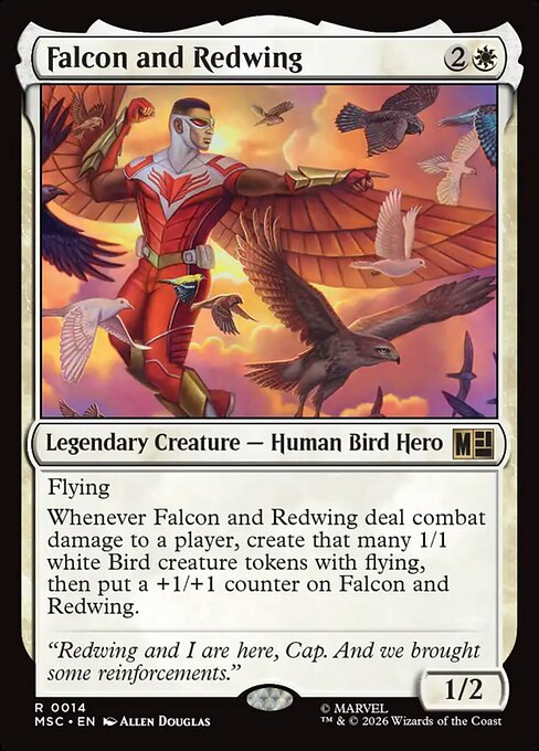 Halcón y Ala Roja — Marvel Super Heroes Commander