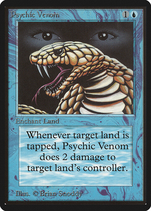 Carta Veneno psíquico — Limited Edition Beta · LEB · #76