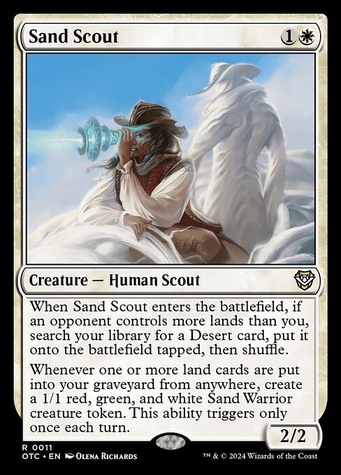 Carta Exploradora de las arenas — Outlaws of Thunder Junction Commander · OTC · #11