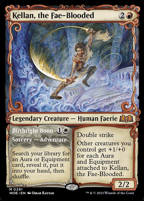 Kellan, the Fae-Blooded // Birthright Boon — Wilds of Eldraine