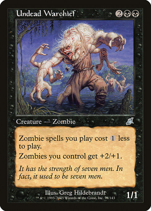 Carta Jefe de guerra muerto viviente — Scourge · SCG · #78