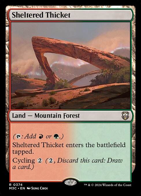 Carta Matorrales resguardados — Modern Horizons 3 Commander · M3C · #374
