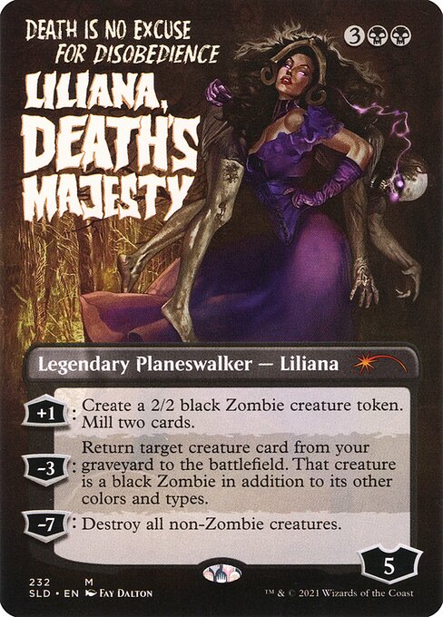 Carta Liliana, majestad de la muerte — Secret Lair Drop · SLD · #232