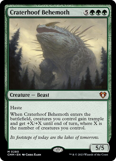 Behemot cascocráter — Commander Masters