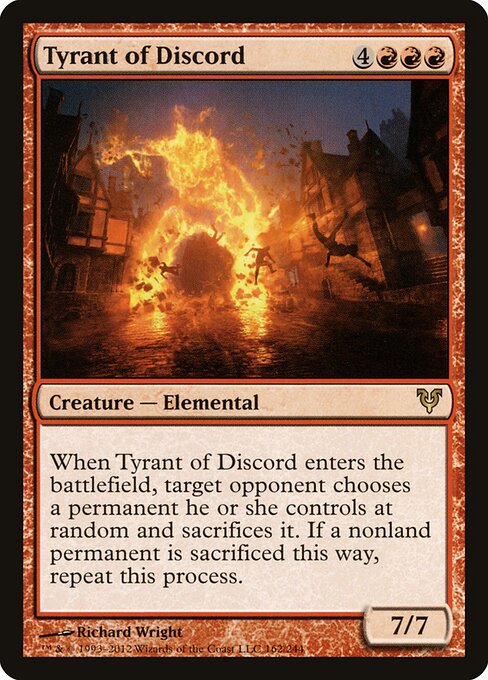 Carta Tirano de la discordia — Avacyn Restored · AVR · #162