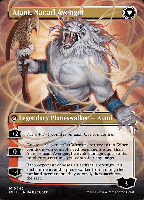 Ajani, Nacatl Pariah // Ajani, Nacatl Avenger (cara trasera)