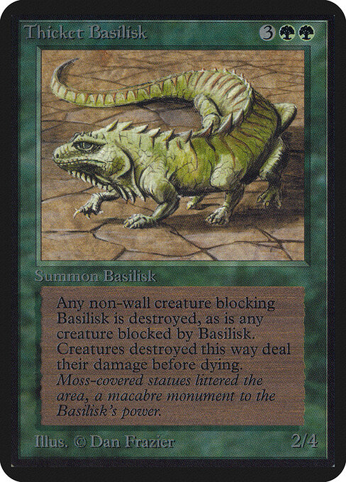 Basilisco de maleza — Limited Edition Alpha