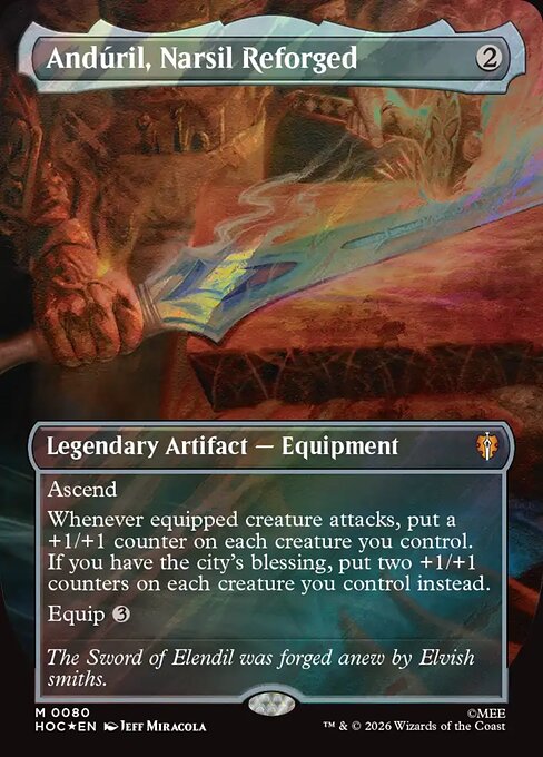 Carta Andúril, Narsil Reforged — The Hobbit Eternal · HOC · #80