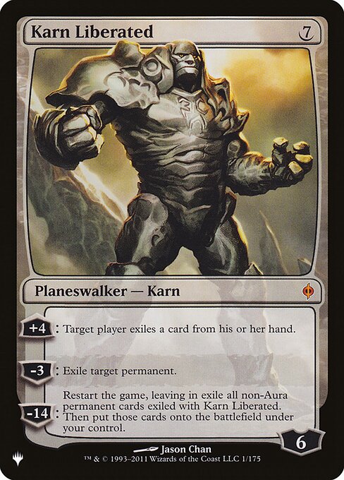 Carta Karn liberado — The List · PLST · #NPH-1