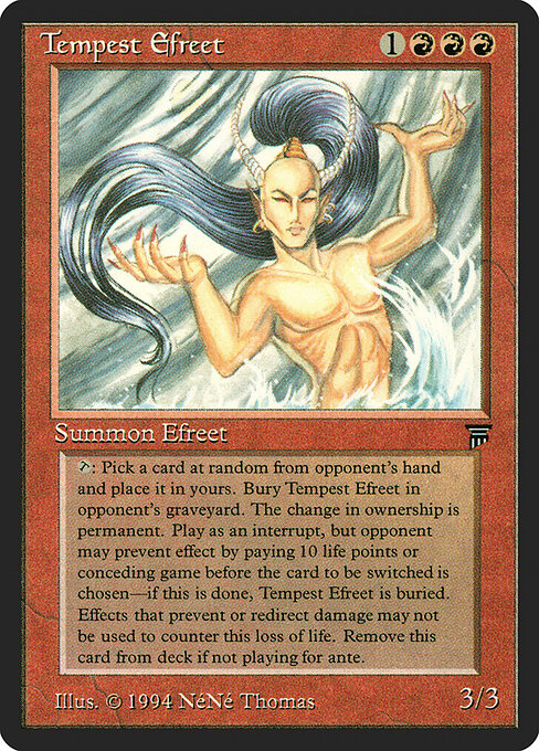 Carta Efrit de la tormenta — Legends · LEG · #166