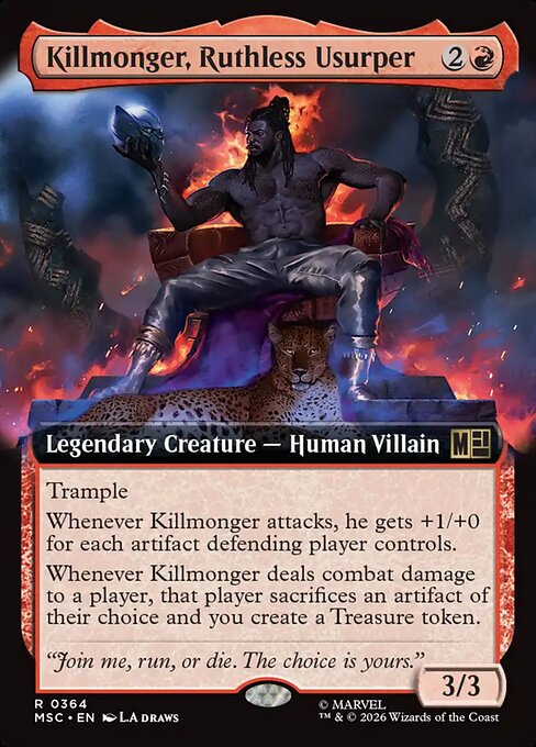 Carta Killmonger, usurpador despiadado — Marvel Super Heroes Commander · MSC · #364
