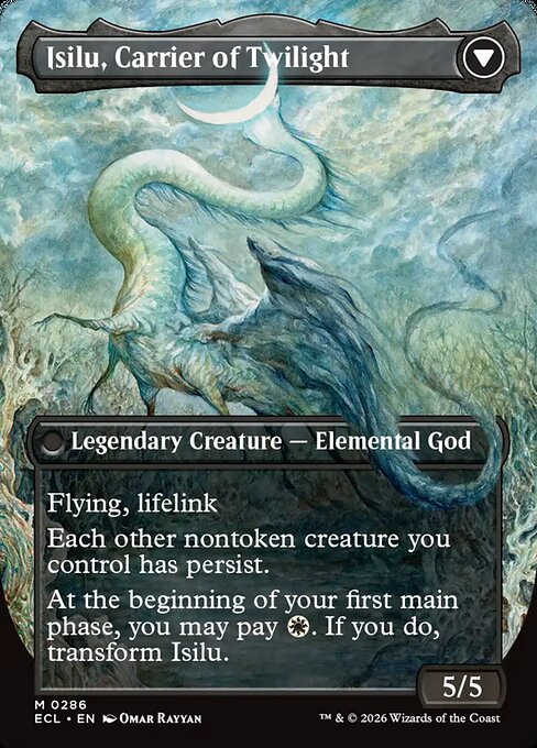 Eirdu, Carrier of Dawn // Isilu, Carrier of Twilight (cara trasera)