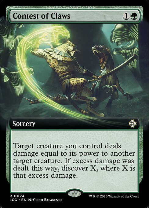 Carta Duelo de garras — The Lost Caverns of Ixalan Commander · LCC · #24