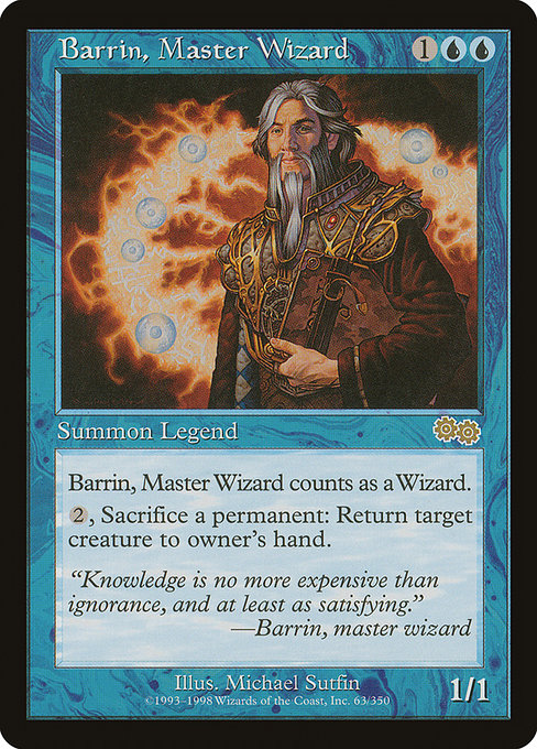 Carta Barrin, mago experto (Urza's Saga)