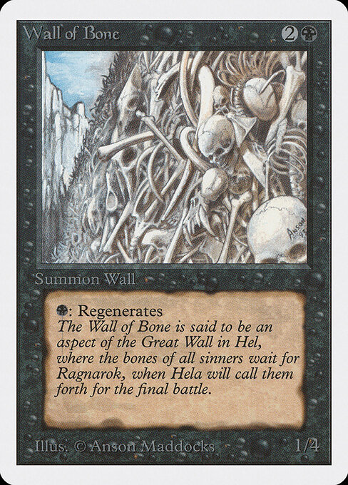Carta Muro de huesos — Unlimited Edition · 2ED · #133
