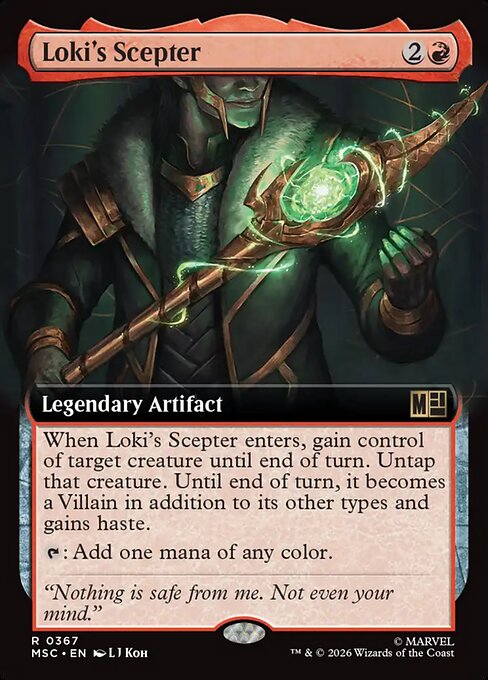 Cetro de Loki — Marvel Super Heroes Commander