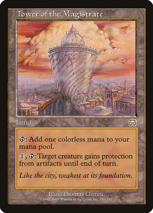 Carta Torre del magistrado — Mercadian Masques · MMQ · #330