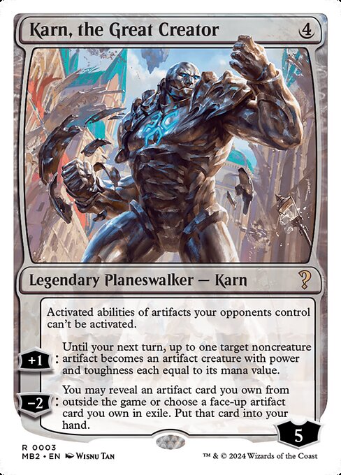 Carta Karn, el Gran Creador — Mystery Booster 2 · MB2 · #3