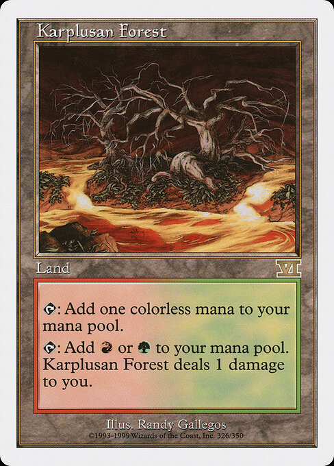 Foresta karplusana — Classic Sixth Edition