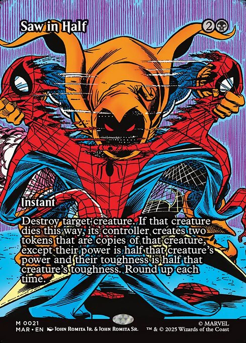 Carta Serrar por la mitad — Marvel Universe · MAR · #21