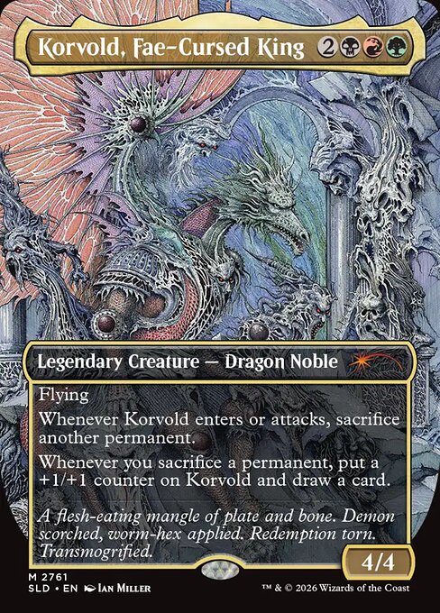 Carta Korvold, rey maldito por las hadas — Secret Lair Drop · SLD · #2761