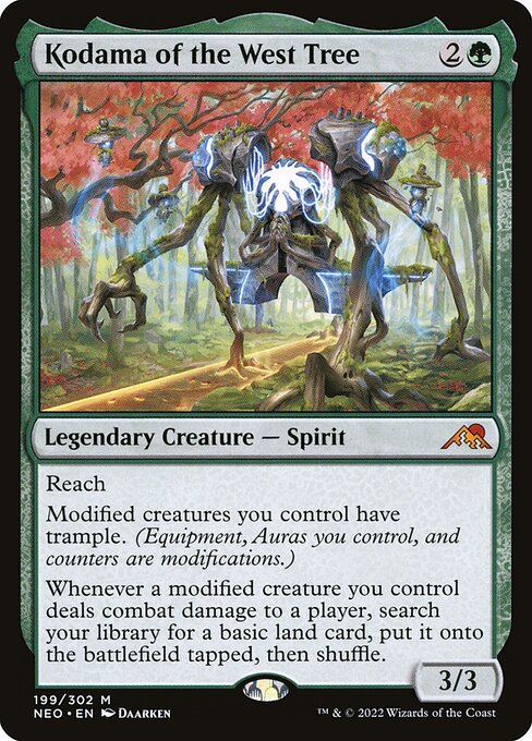Kodama del árbol del oeste