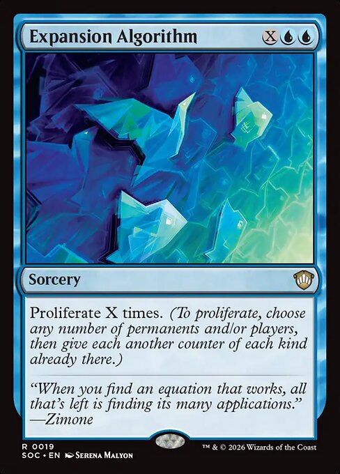 Carta Algoritmo de expansión — Secrets of Strixhaven Commander · SOC · #19