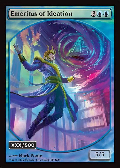 Carta Emeritus of Ideation // Ancestral Recall — Secrets of Strixhaven · SOS · #306