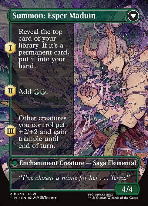Esper Origins // Summon: Esper Maduin (cara trasera)