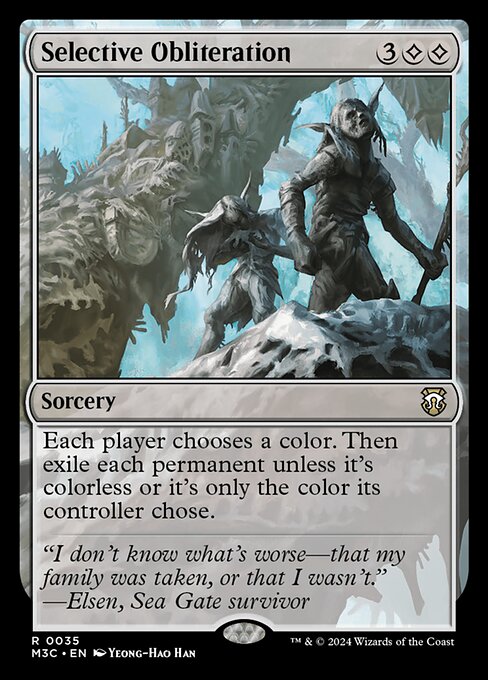 Carta Selective Obliteration — Modern Horizons 3 Commander · M3C · #35