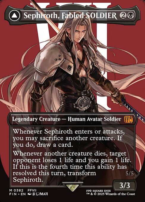 Sephiroth, Fabled SOLDIER // Sephiroth, One-Winged Angel — Final Fantasy