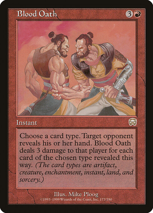 Carta Blood Oath — Mercadian Masques · MMQ · #177