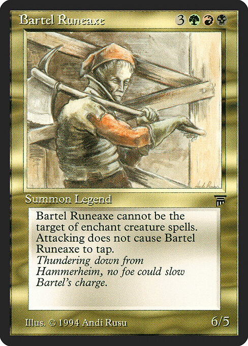 Carta Bartel Runeaxe (Legends)