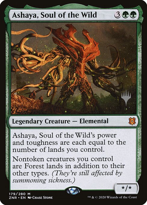 Ashaya, el Alma de lo Salvaje — Zendikar Rising Promos