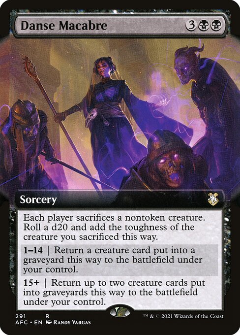 Carta Danza macabra — Forgotten Realms Commander · AFC · #291