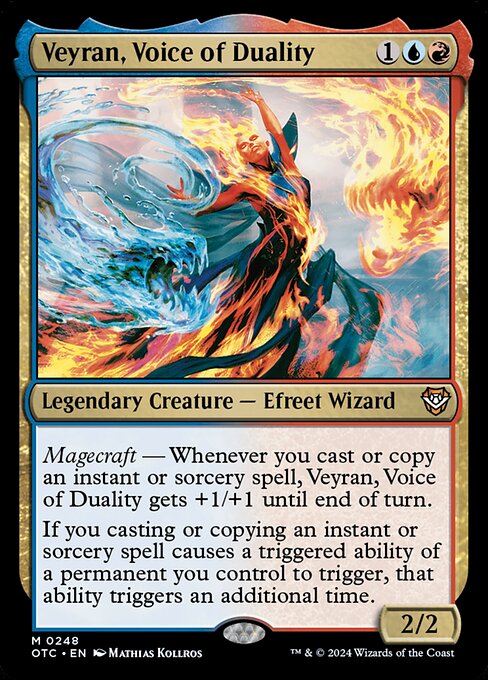 Veyran, voz de la dualidad — Outlaws of Thunder Junction Commander