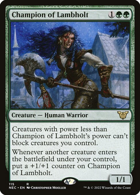 Campeona de Lambholt — Neon Dynasty Commander