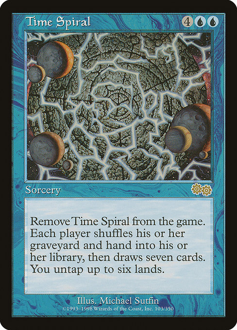 Carta Espiral del tiempo (Urza's Saga)