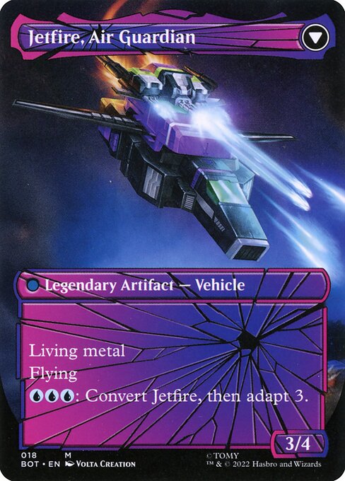 Jetfire, Ingenious Scientist // Jetfire, Air Guardian (cara trasera)